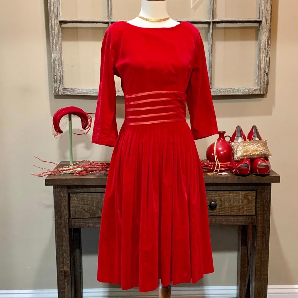 Vintage Red Velvet!  Perfect for the holidays 60s
